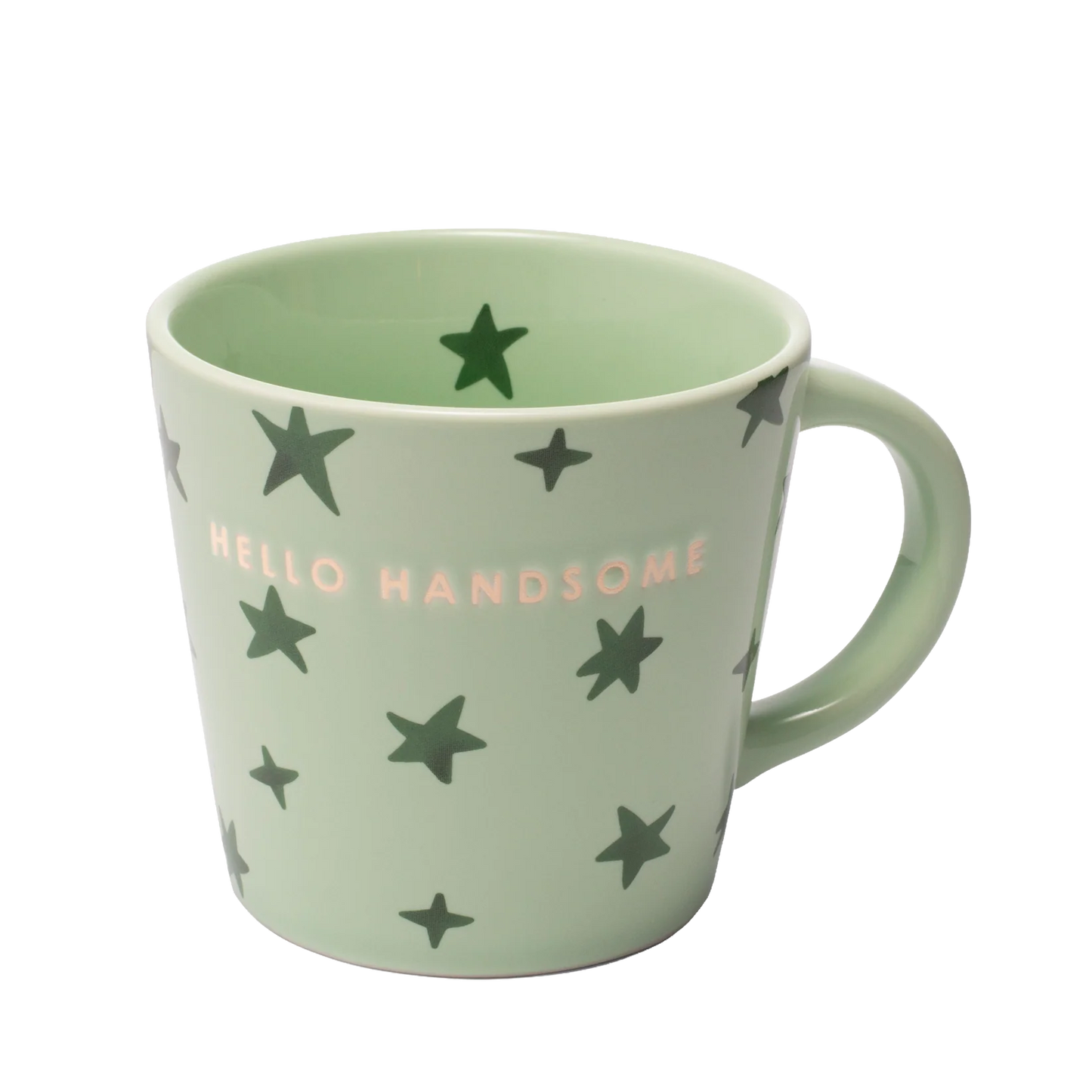 Cappuccinotasse "Hello Handsome"