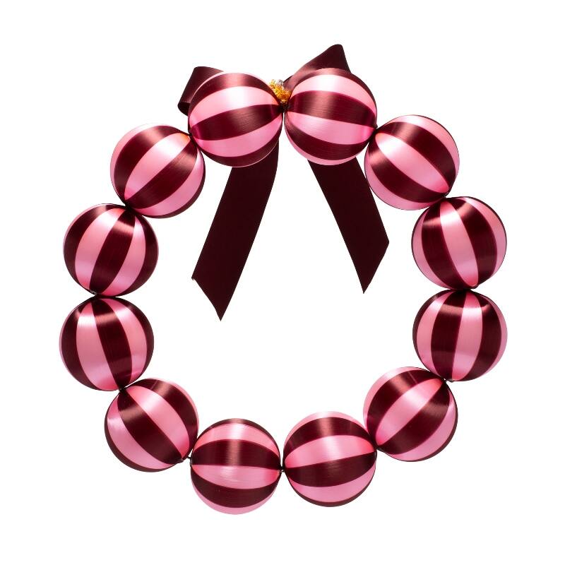 Weihnachtskranz burgundy/pink