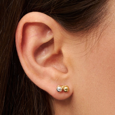 LULU Double Color Ball Ohrring gold/silver