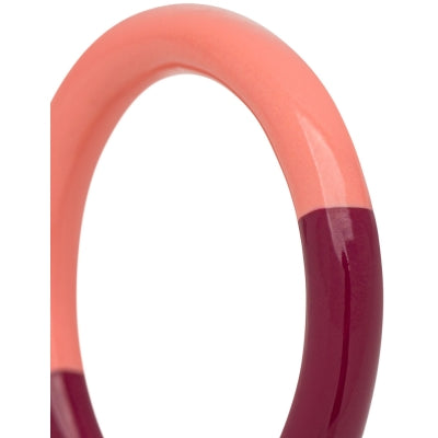 LULU Double Color Ring light plum/burnt coral