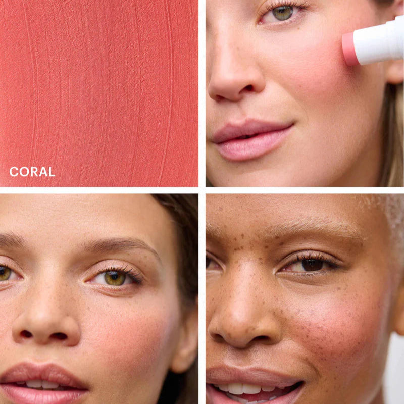 Blush & Glow Duo Stick Coral Blush/ Champagne Glow