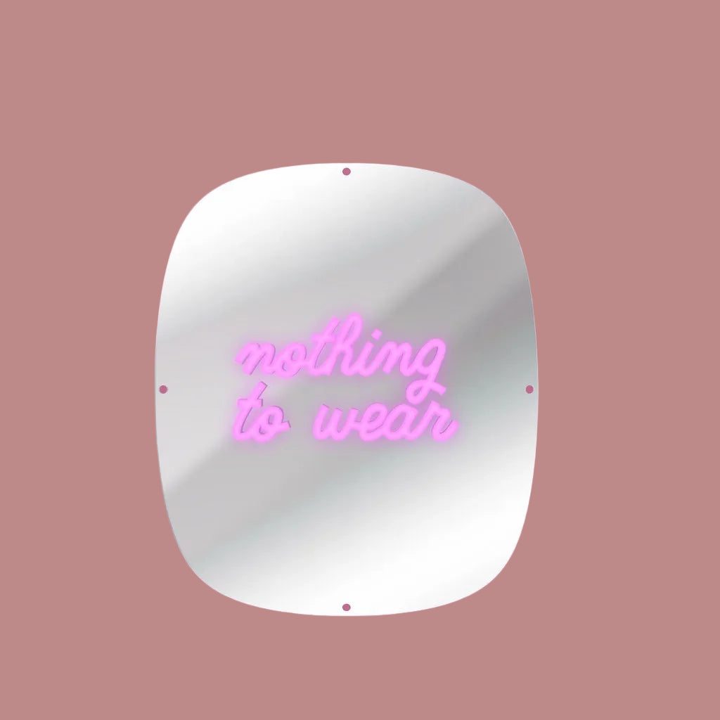 Candyshock Spiegel "Nothing to wear" - neon-