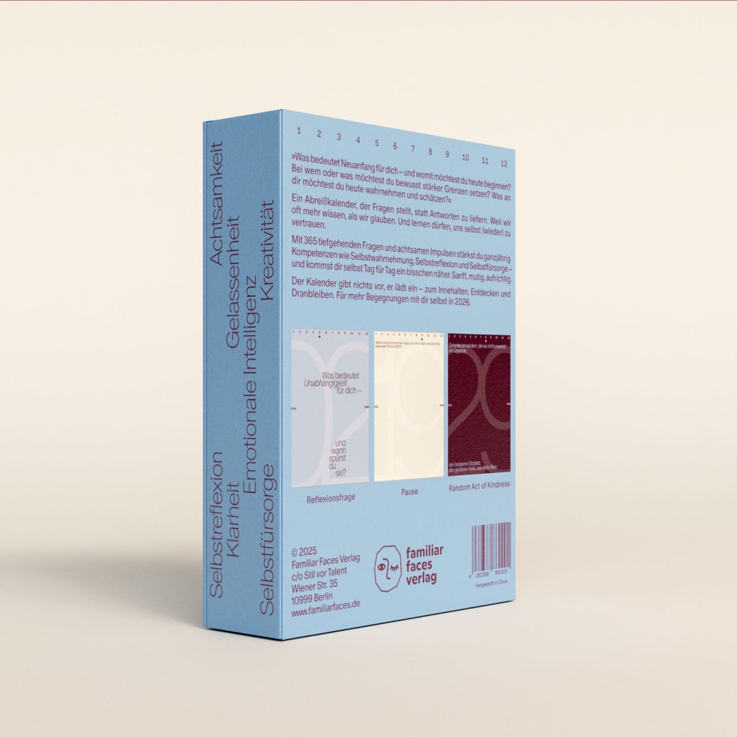 Create Space - der Kalender für 2026