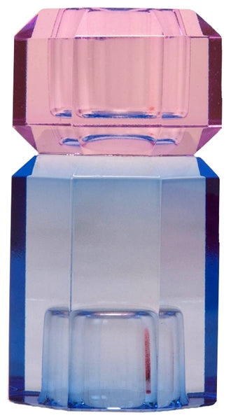 Kristallkerzenhalter gross, Kobalt/Violet