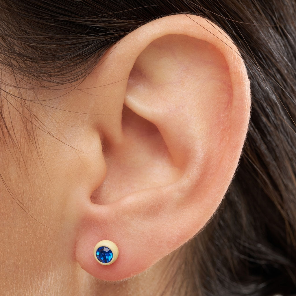 LULU Gala Crystal Ohrring blau/gelb