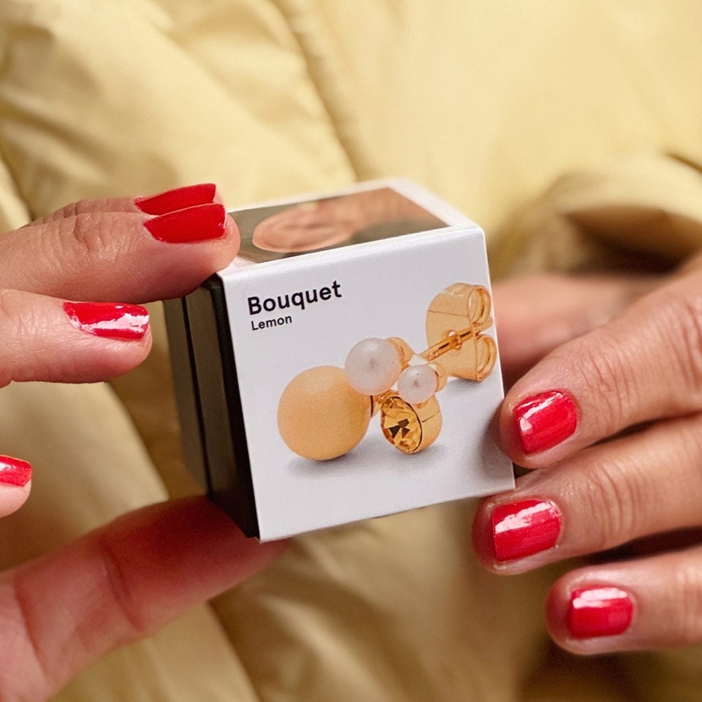 LULU Bouquet lemon Ohrring
