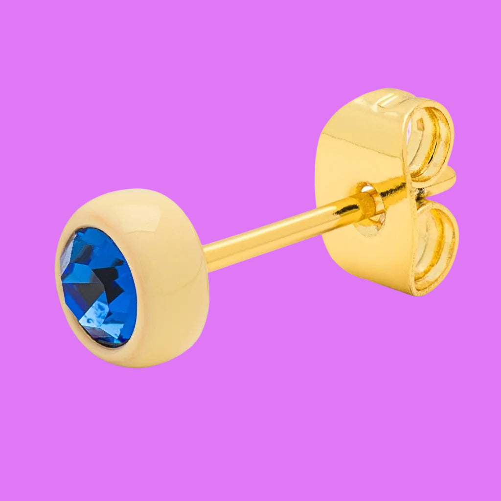 LULU Gala Crystal Ohrring blau/gelb