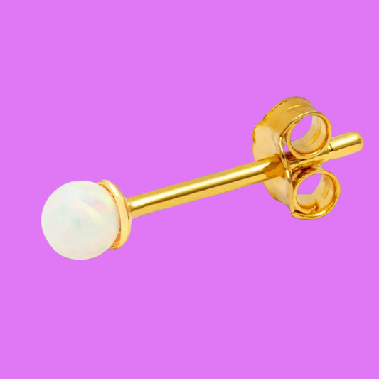 LULU Color Ball Stone Ohrring opal