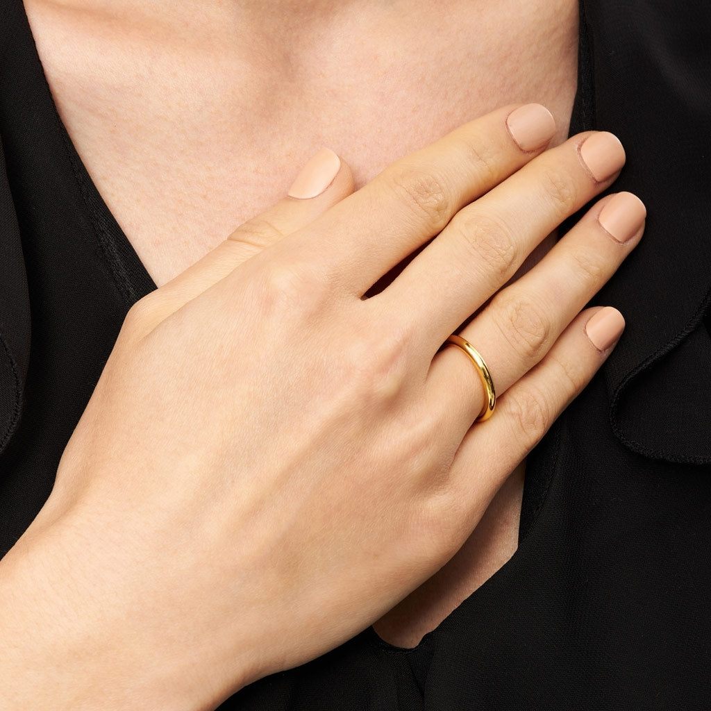 LULU Color Ring shiny -gold