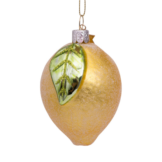 Christmas Ornament yellow lemon