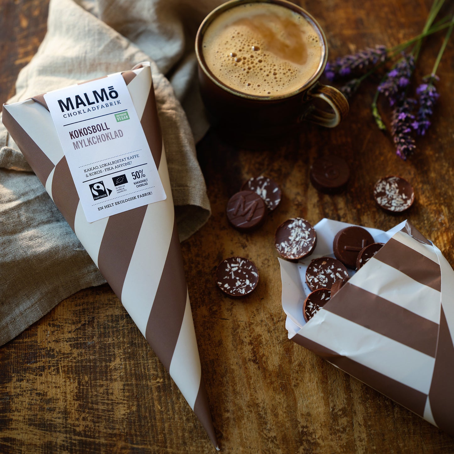MALMö Cone coconut & coffe bean