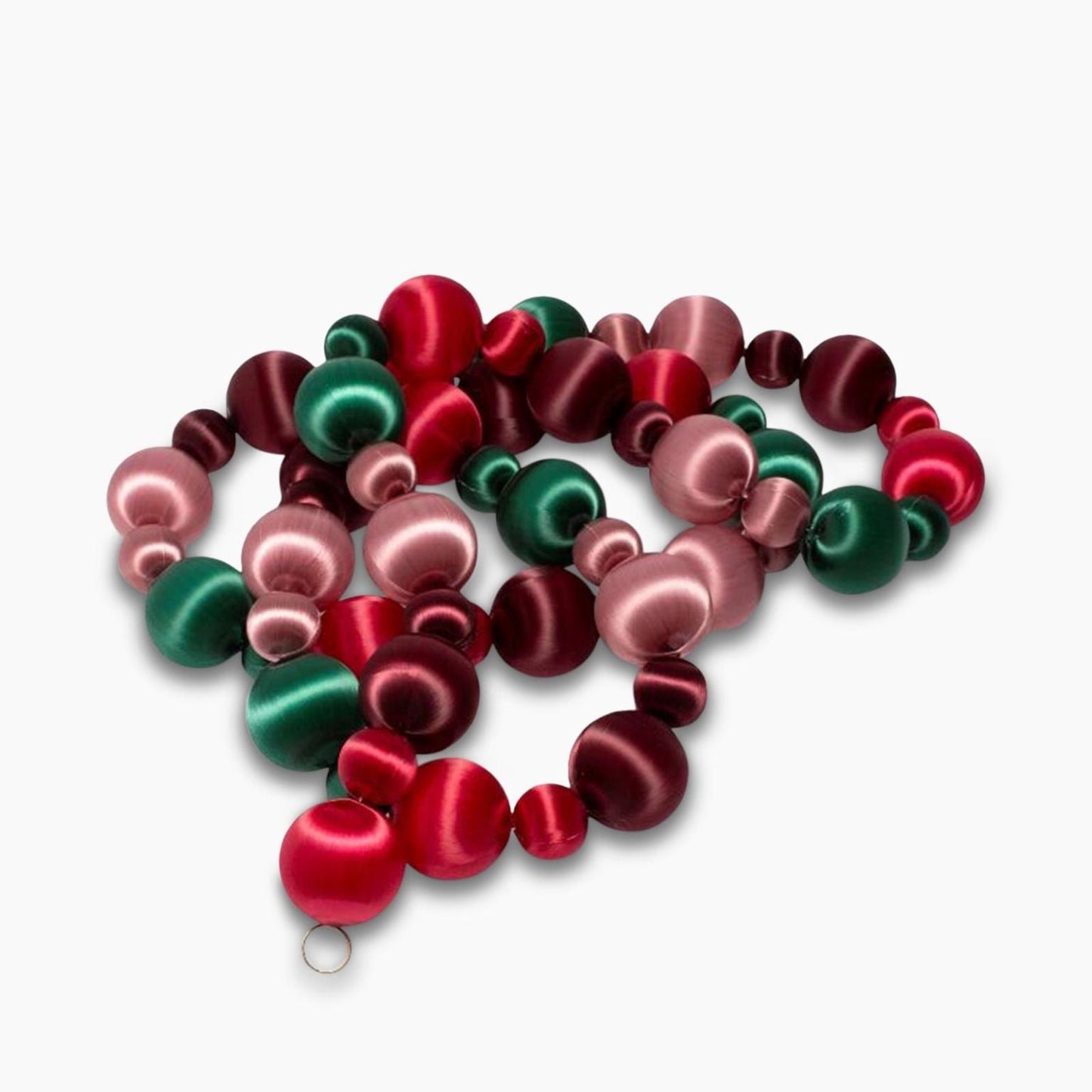 Weihnachtsgirlande rot-grün-pink