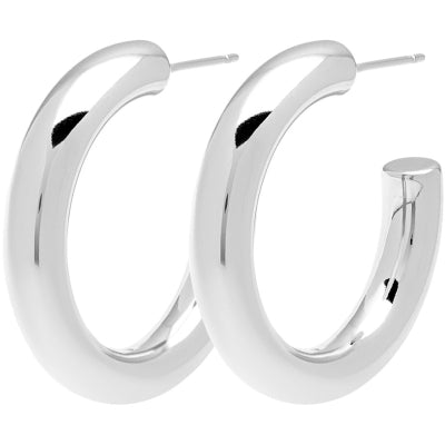 LULU Non Hoops versilbert, medium