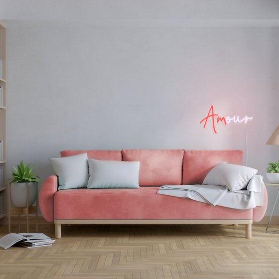 Candyshock Schriftzug "Amour" - neon-