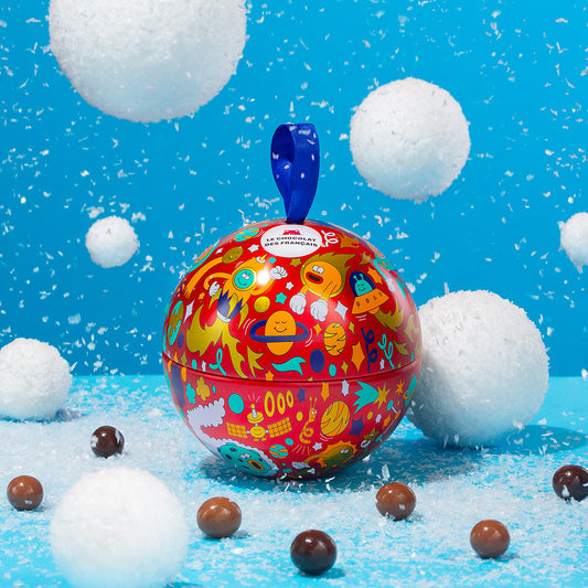 Chocolat des Francais gefüllte Weihnachtskugel
