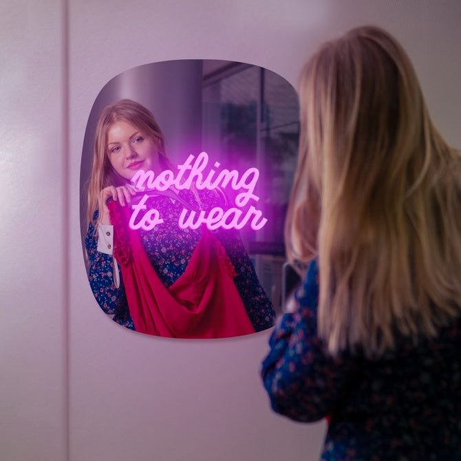 Candyshock Spiegel "Nothing to wear" - neon-