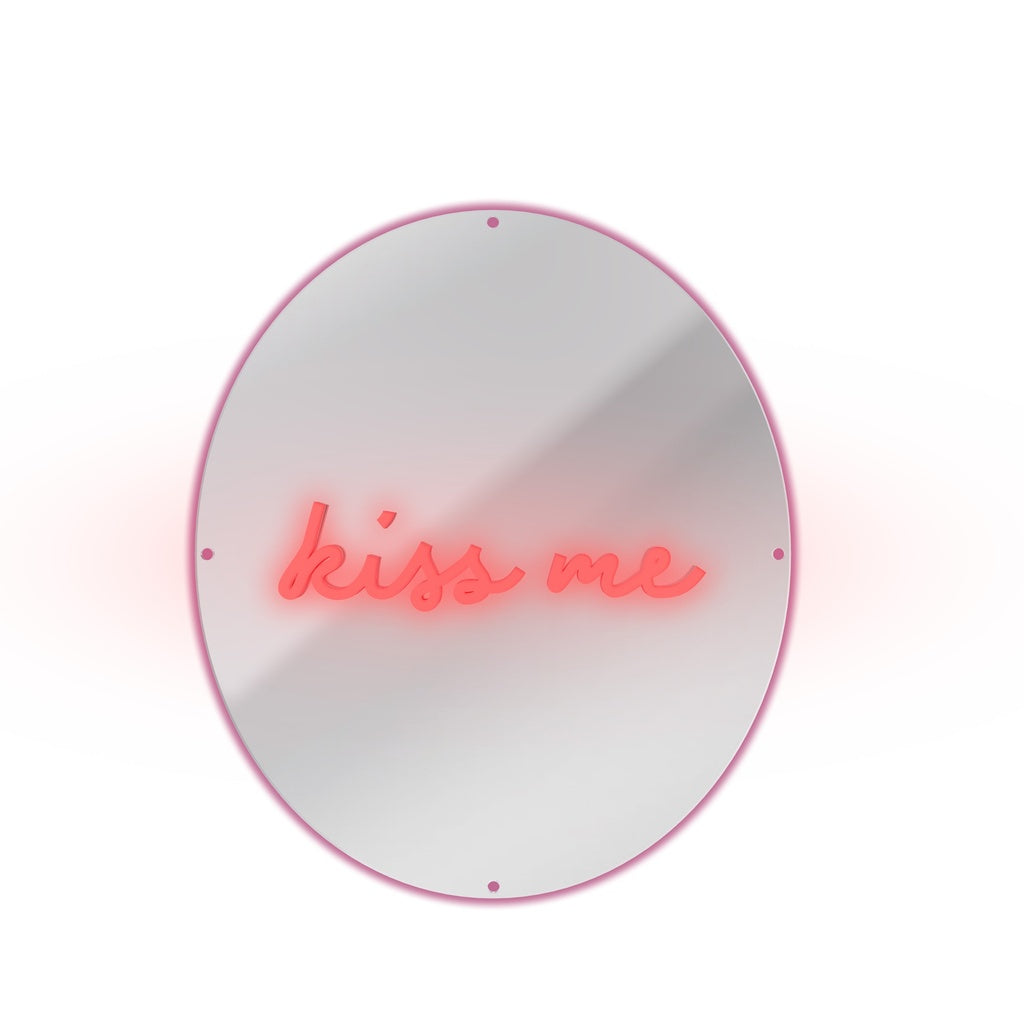 Candyshock Spiegel "Kiss me" - neon-