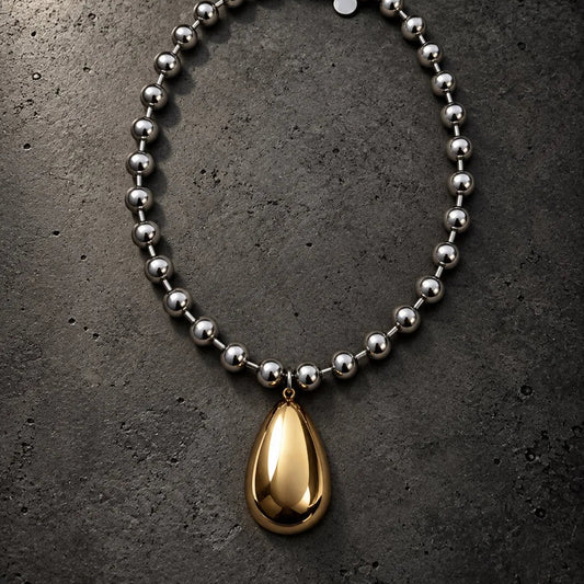 The Silver Spill Necklace