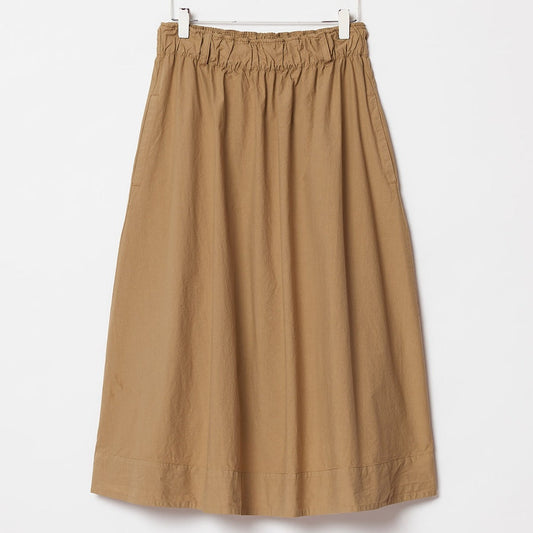 Merz b. Schwanen Bio-Baumwoll Popelin Rock khaki