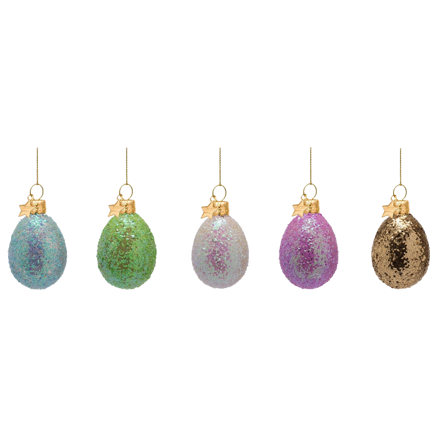 Glitzerostereier mit Geschenkbox "Garden"