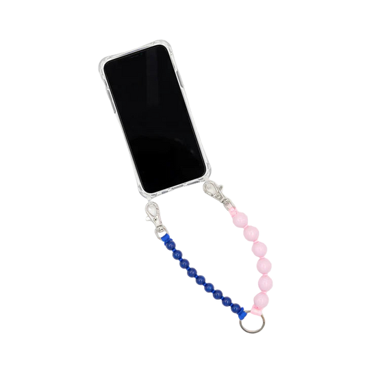 ina.seifart Doppenhandykette kurz - rosa-blau