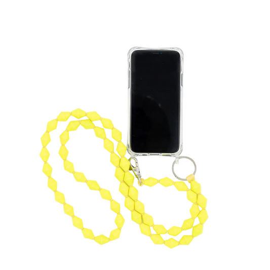 ina.seifart Handykette Zickzack - neongelb