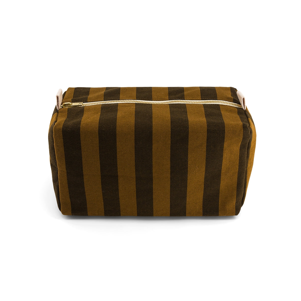 Rose in April Vic Wash Bag, Stripes Cumin
