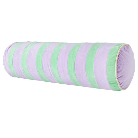 rice Kissenrolle mit Füllung hellgrün/lila