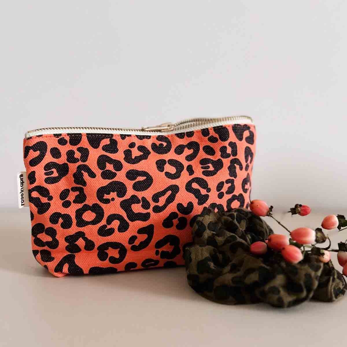 Rose in April Sofia Pouch, Leo Coral