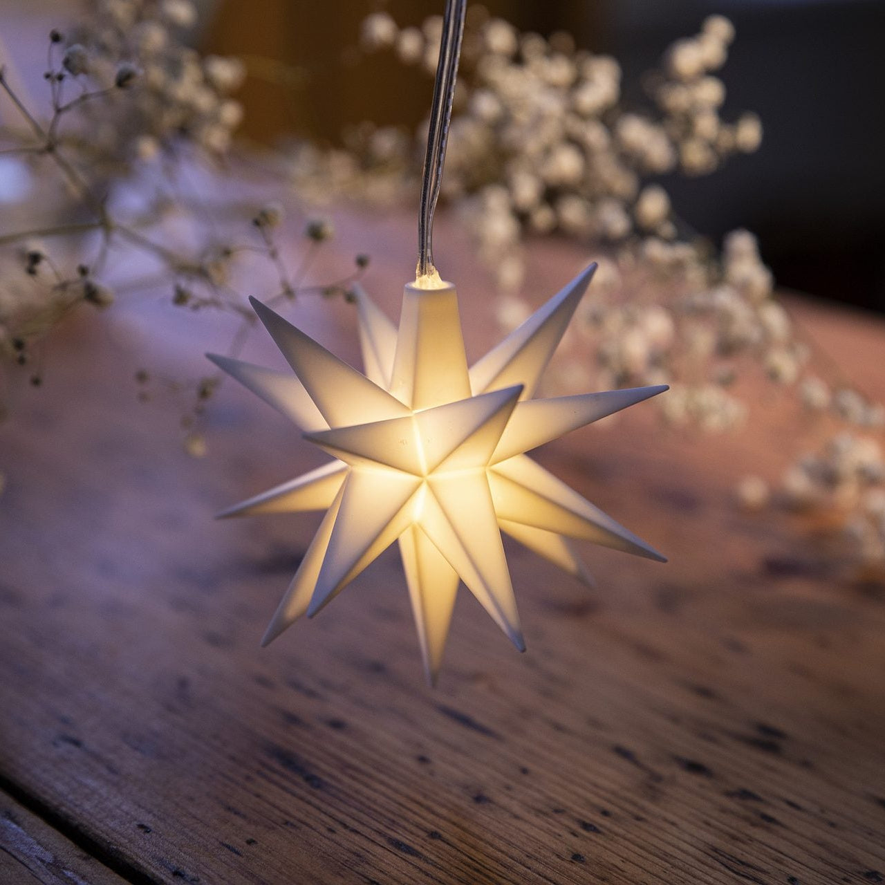 Sterntaler Babystern rot/weiss